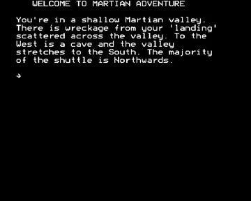 Martian Adventure (19xx)(-)[h TSTH] screen shot game playing